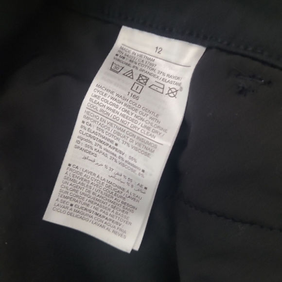 Old Navy High-Waisted Pixie Skinny Ankle Pants Black Size 12 - Picture 6 of 14